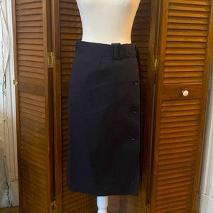 Mackintosh x Le Kilt 4 button tailored pencil skirt with long belt